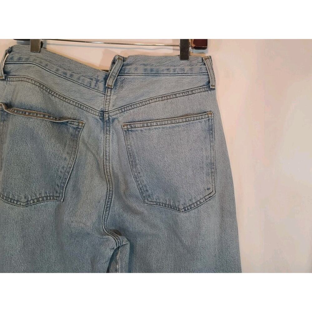 Agolde Criss Cross High Rise Straight Leg Jeans in Dimension 29 X 31 - Picture 12 of 12